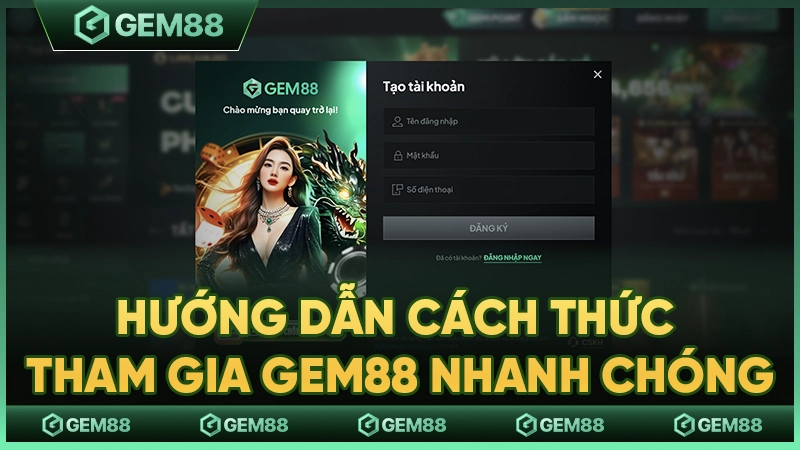 Lộ trình 5 bước tham gia cộng đồng GEM88 đơn giản.