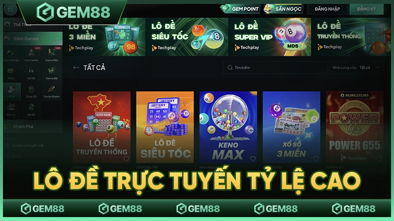 Xổ số, lô đề online với mức trả thưởng hấp dẫn nhất thị trường